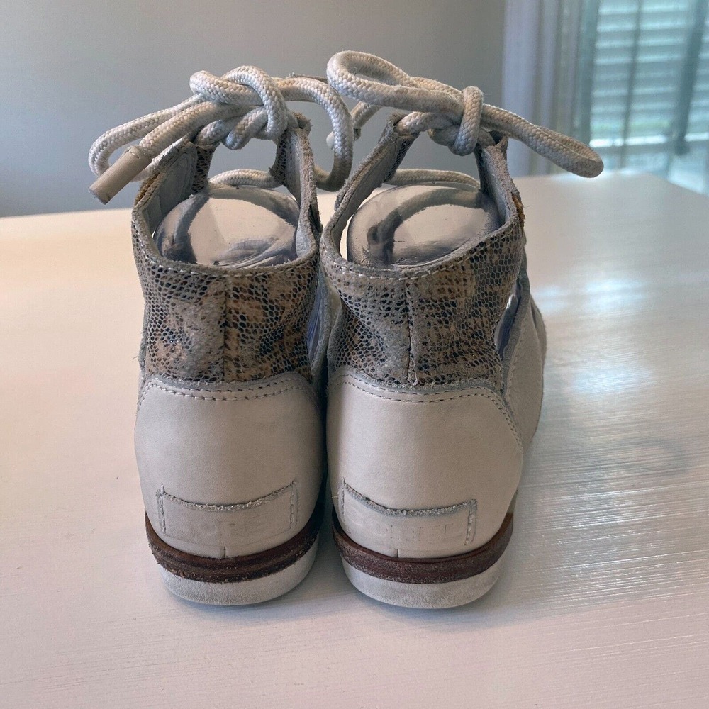 Sorel Joanie II Beige Sand Leather Lace Up Flats Sandals Women's‎ Size 6.5 - Picture 5 of 8